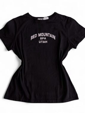 Red Mountain Spa Utah Black Graphic Short Sleeve Tee